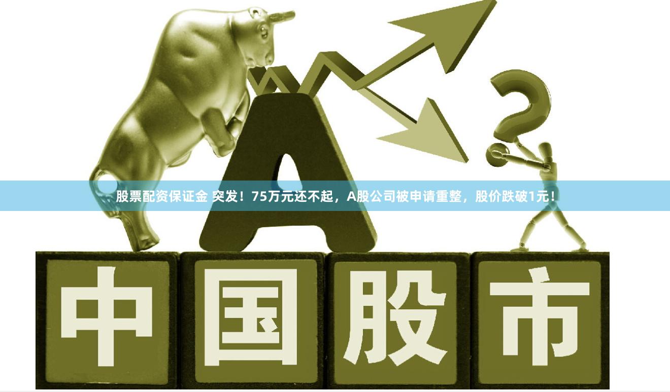股票配资保证金 突发！75万元还不起，A股公司被申请重整，股价跌破1元！