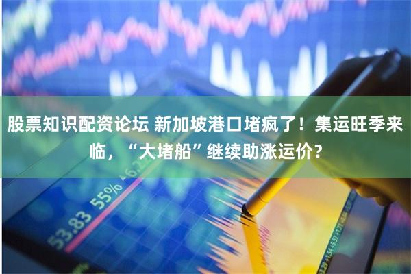 股票知识配资论坛 新加坡港口堵疯了！集运旺季来临，“大堵船”继续助涨运价？
