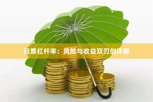 股票杠杆率：风险与收益双刃剑详解